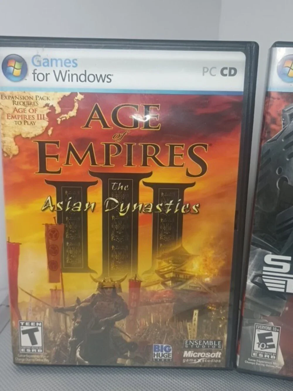 Lot of 2 PC Games Age of Empires III Asian Dynasties + Supreme Commander Tested